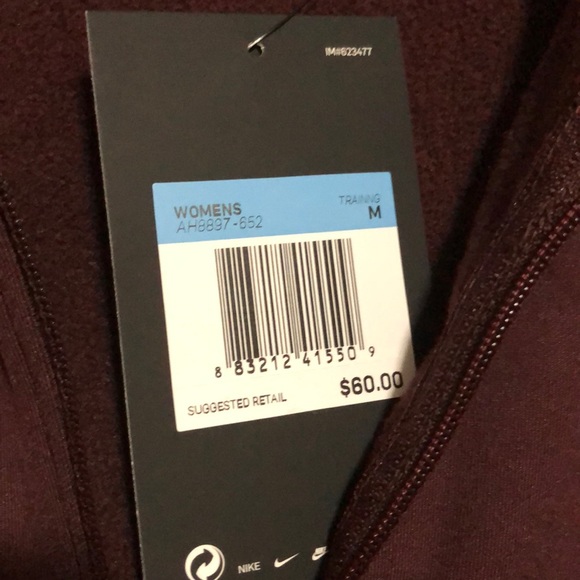 Nike NWT maroon zip up jacket - Picture 5 of 7